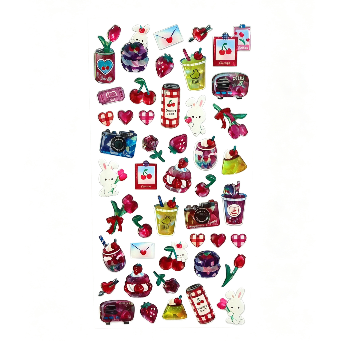 Adesivi Carini Candy & Mix Colorato | Sticker per Journaling e DIY