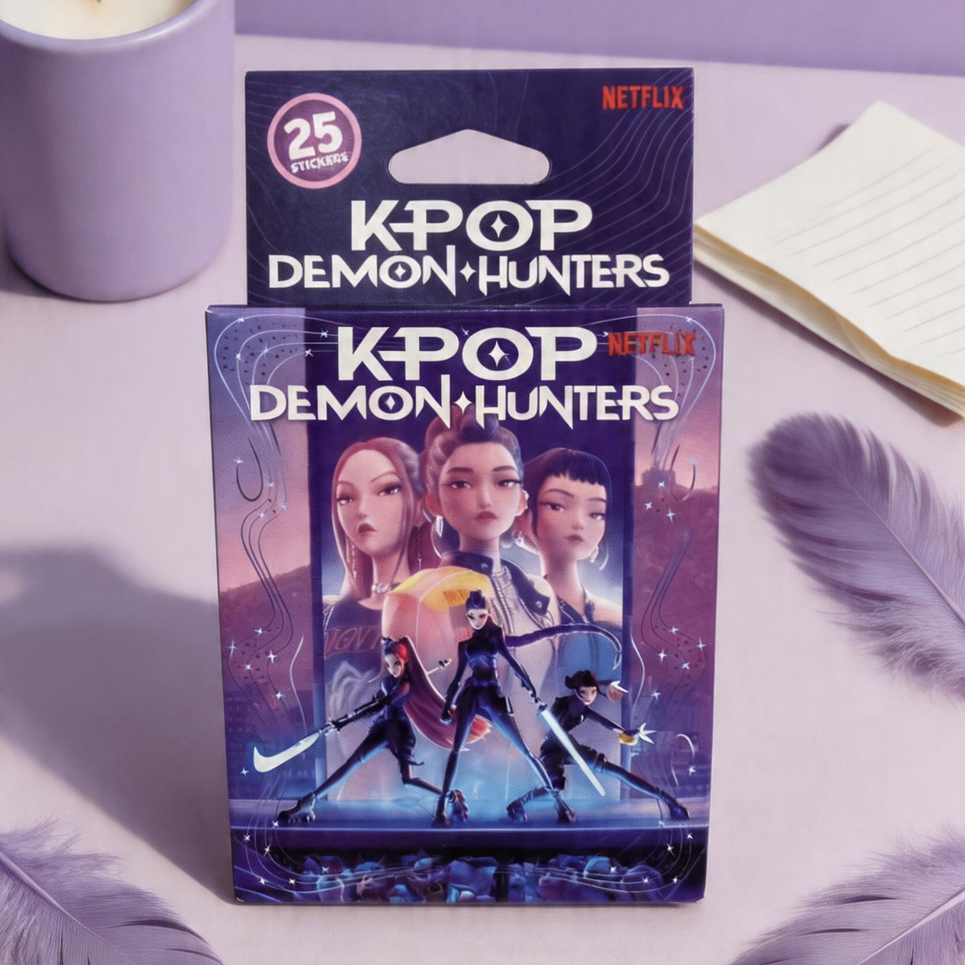 Set 25 Sticker Adesivi K-Pop Demon Hunters - Netflix Original