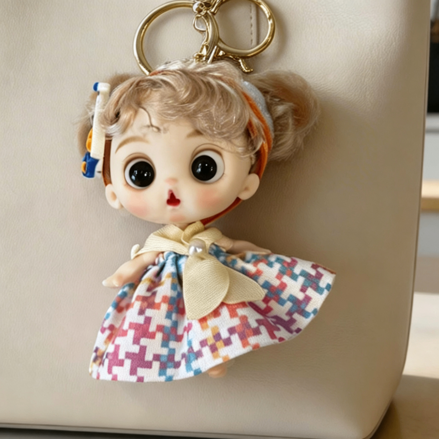 Portachiavi Bambolina in Peluche