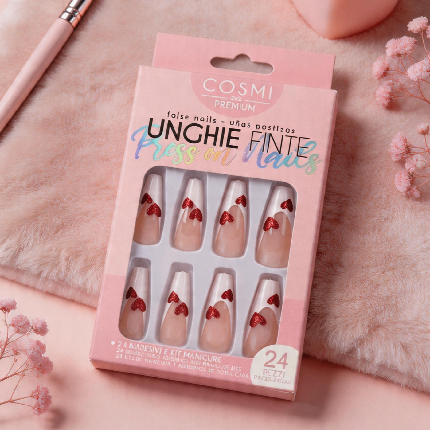 Unghie Finte Ballerina Lunghe - 24pz Press-on Nails