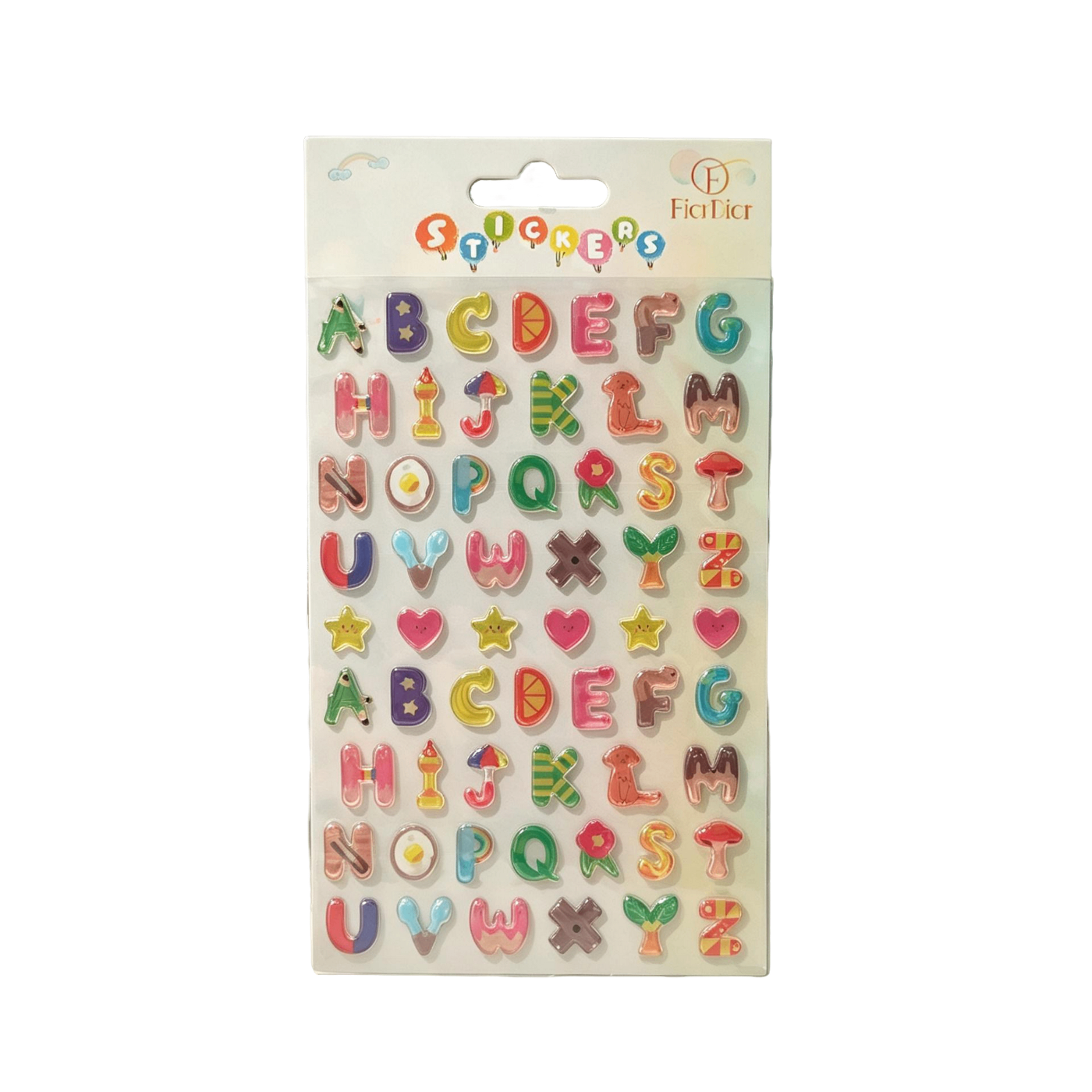Adesivi Lettere 3D | Stickers Alfabeto per DIY e Personalizzazione