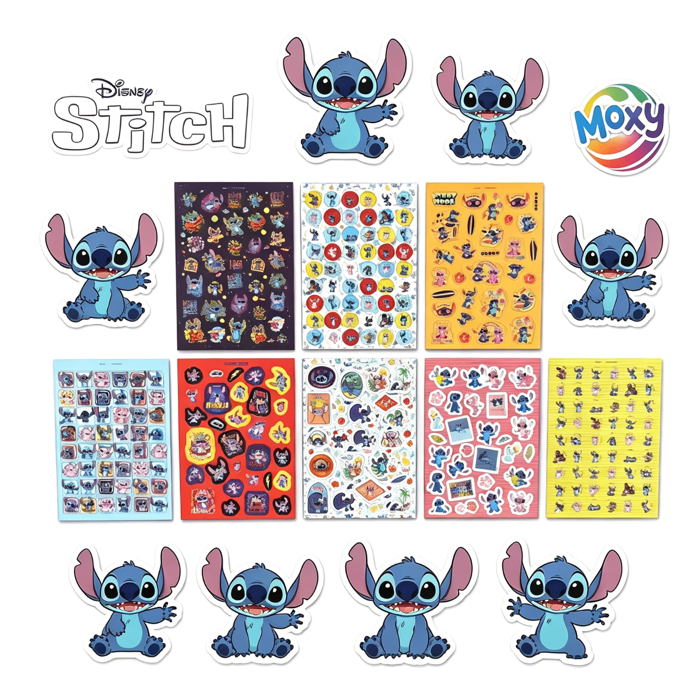 Disney Stitch: Libretto di Adesivi Glitter – Formato A5