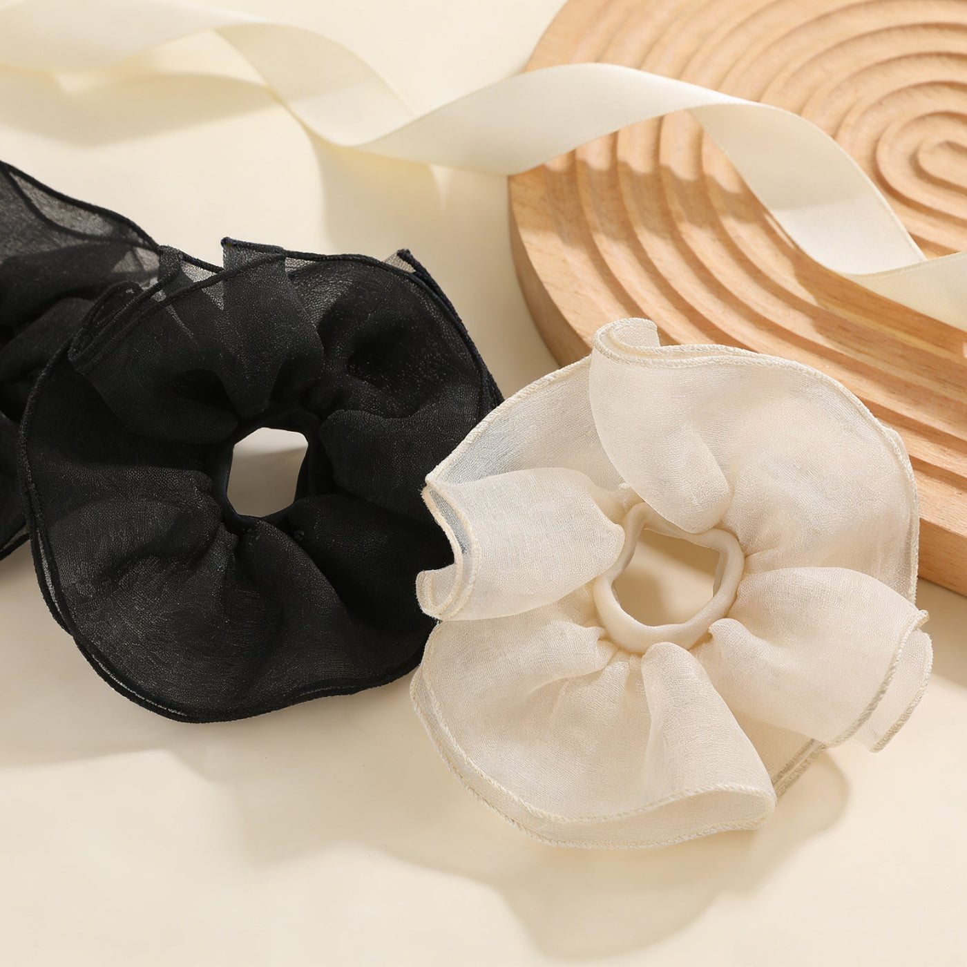 Scrunchie Organza Trasparente - Accessorio Capelli Romantico