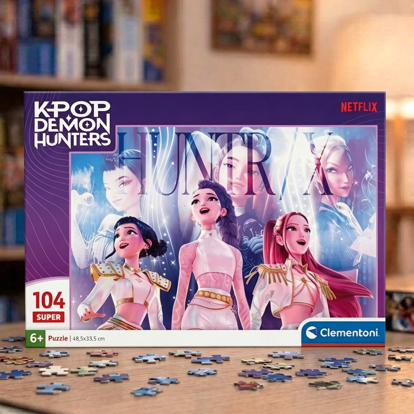 Clementoni KPop Demon Hunters Puzzle - 104 Pezzi（48.5x33.5cm）