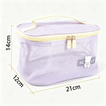Borsa da Toilette in Rete Traspirante - Organizer Trucco e Viaggio