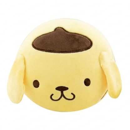 Cuscino da Viaggio Cane Giallo "Pudding" 2-in-1 - Peluche Morbido con Mascherina Integrata