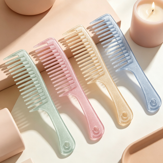Pettine a Denti Larghi per Capelli Ricci e Mossi – Districante Anti-nodo