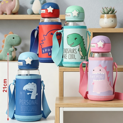 Borraccia Dinosauro per Bambini con Custodia - 700ml