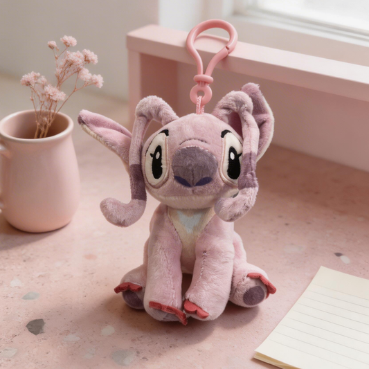 Portachiavi Angel Disney (Stitch Rosa) Peluche - 12,5cm