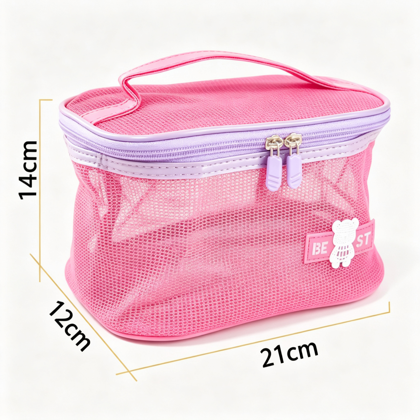 Borsa da Toilette in Rete Traspirante - Organizer Trucco e Viaggio
