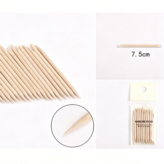 Bastoncini in Legno d'Arancio per Cuticole - 7,5cm