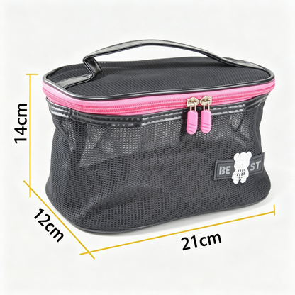 Borsa da Toilette in Rete Traspirante - Organizer Trucco e Viaggio