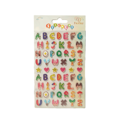 Adesivi Lettere 3D | Stickers Alfabeto per DIY e Personalizzazione