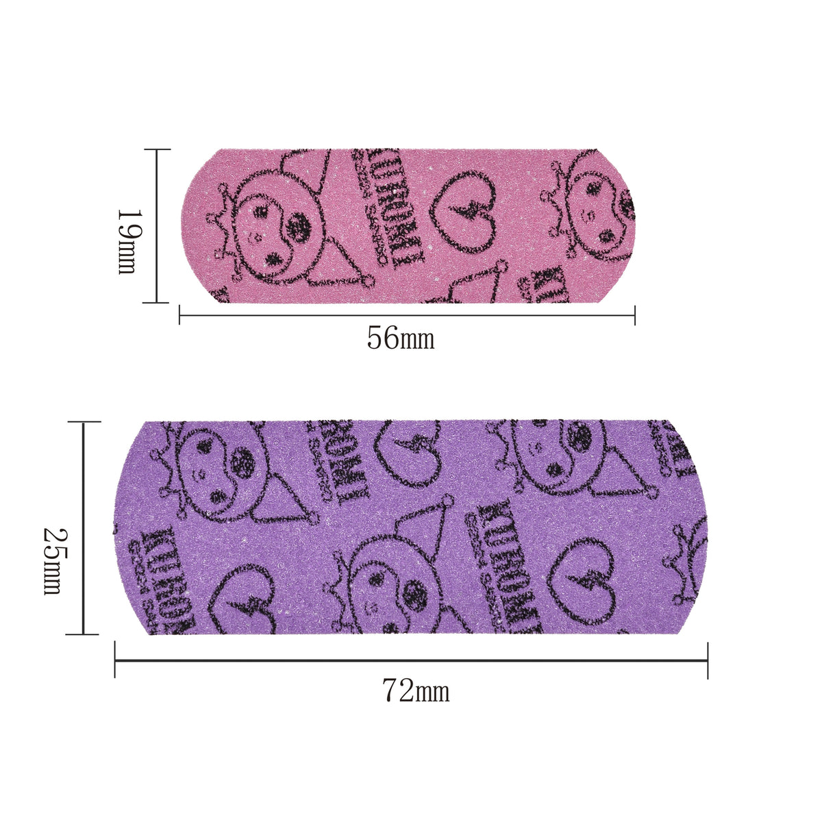 HK KUROMI GLIT BAND AIDS METAL BOX