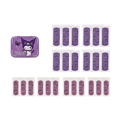 HK KUROMI GLIT BAND AIDS METAL BOX