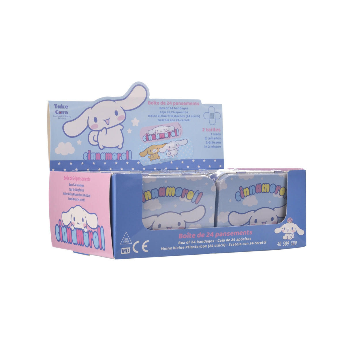 HK CINNAMOROLL BANDAIDS METAL BOX