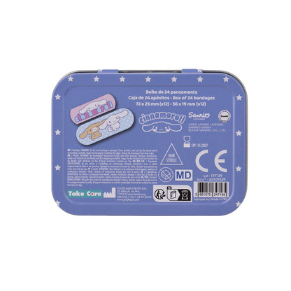 HK CINNAMOROLL BANDAIDS METAL BOX