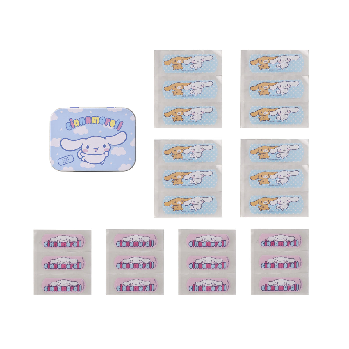 HK CINNAMOROLL BANDAIDS METAL BOX