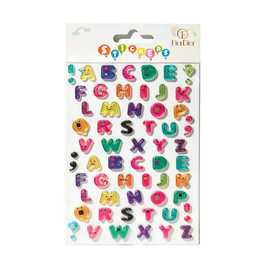 Adesivi Lettere 3D | Stickers Alfabeto per DIY e Personalizzazione