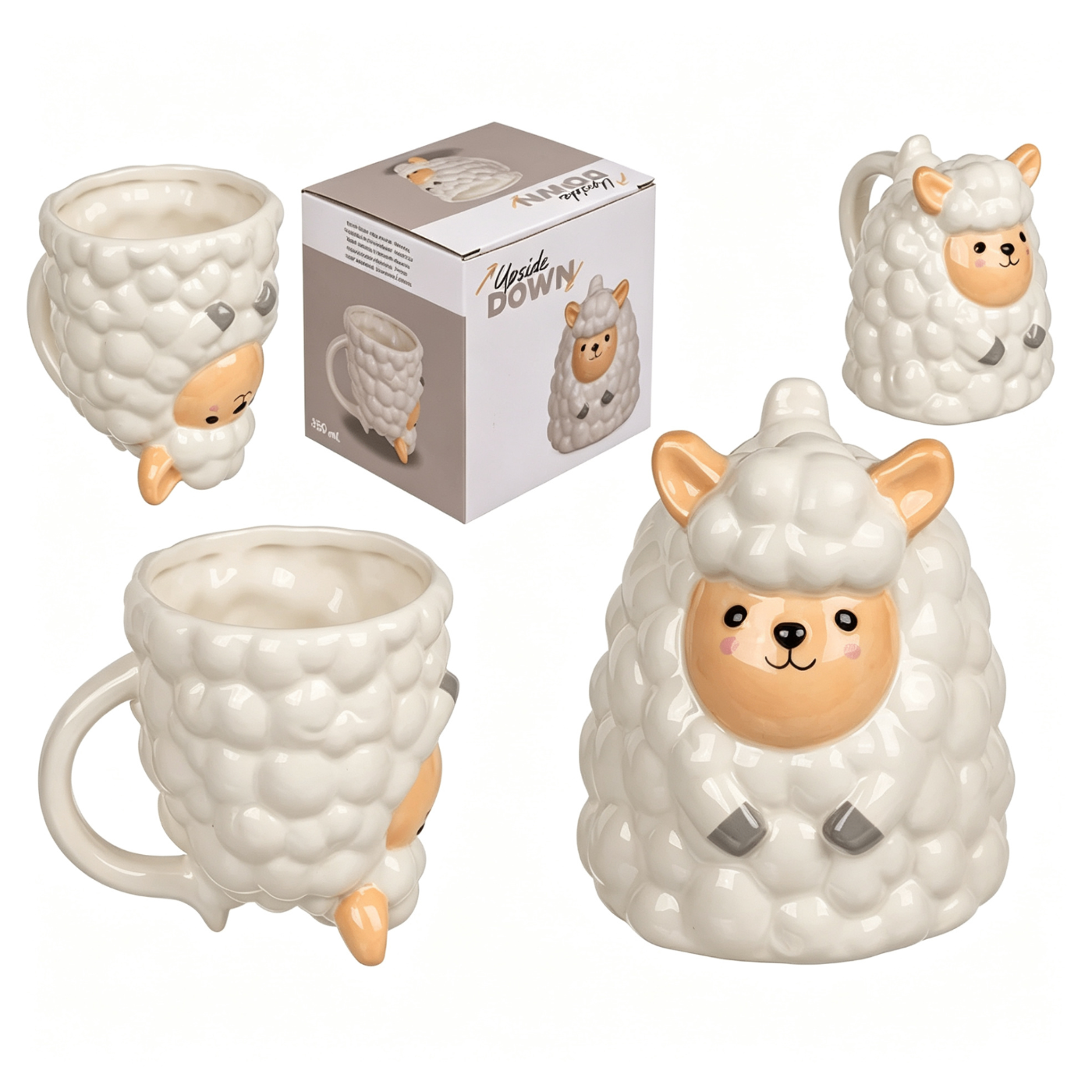 Mug Pecora Capovolta 500ml - Tazza per Colazione
