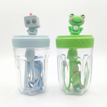 Borraccia con Cannuccia per Bambini - 350ml
