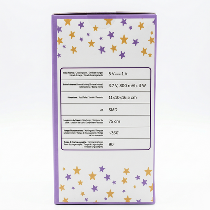 Lampada led notturna  unicorno – 7 colori, timer, usb
