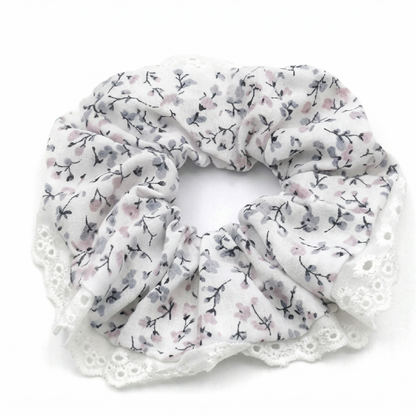 Elastico Scrunchie Fantasia a Fiori - Stile Vintage e Romantico
