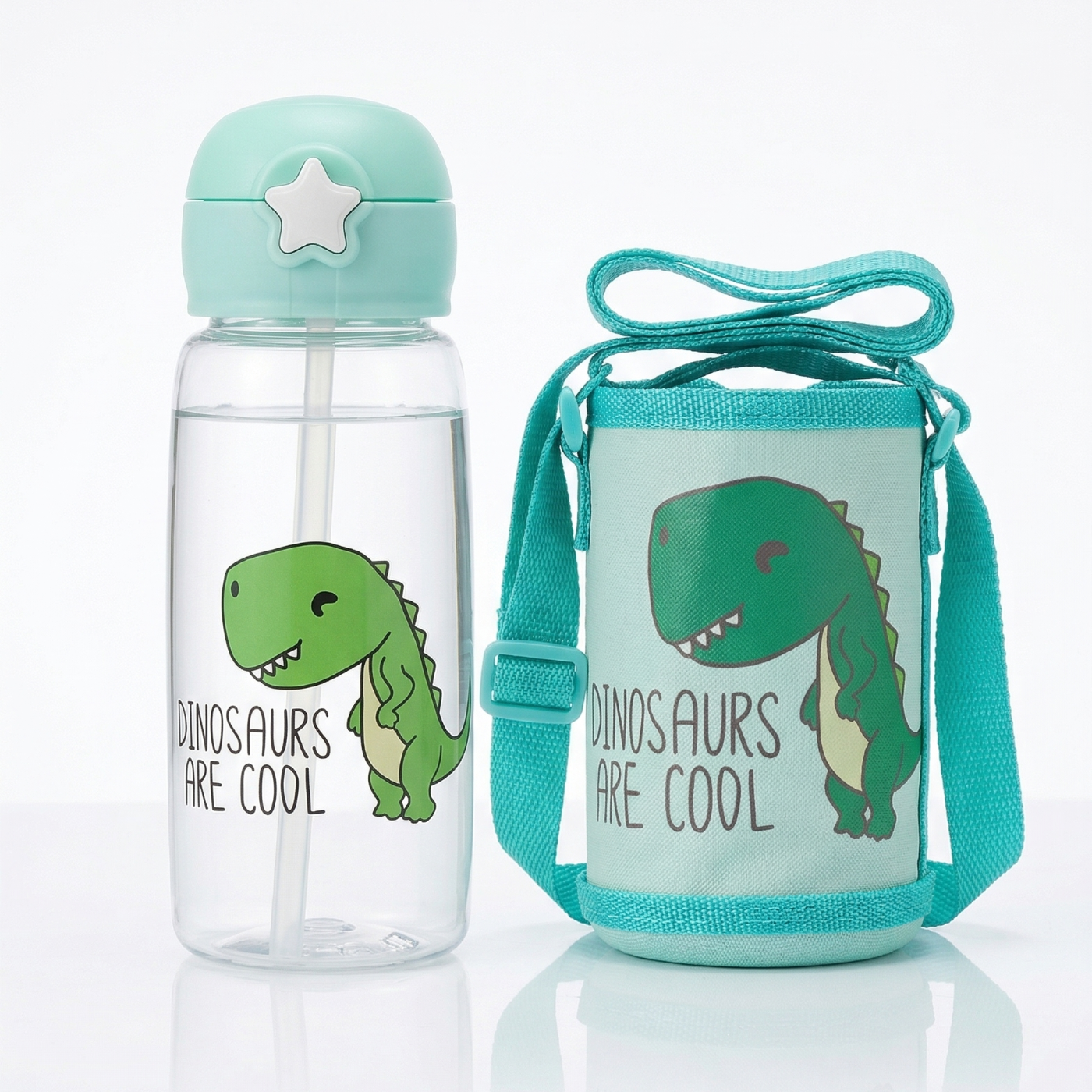 Borraccia Dinosauro per Bambini con Custodia - 700ml