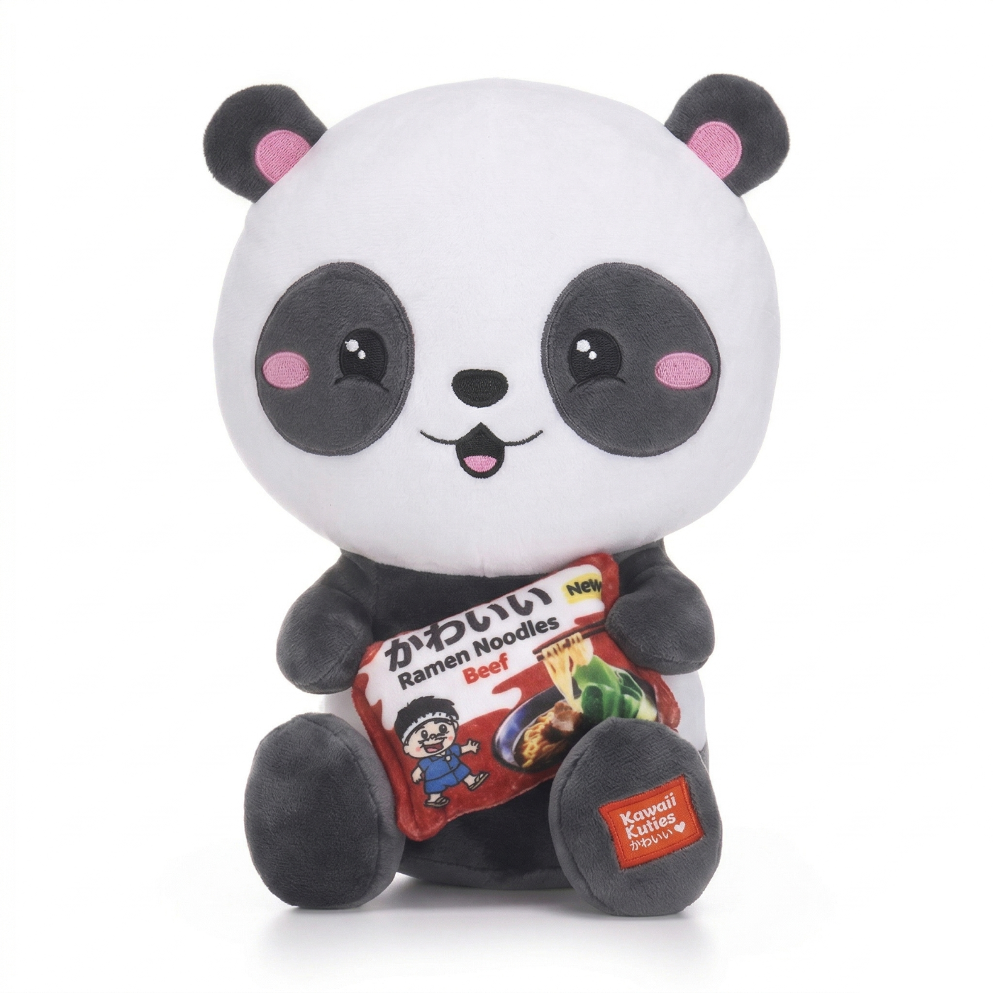 Peluche Kawaii con Ramen Noodle - Cane, Gatto e Panda Super Squishy