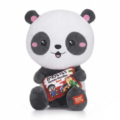 Peluche Kawaii con Ramen Noodle - Cane, Gatto e Panda Super Squishy
