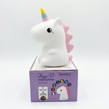 Lampada led notturna  unicorno – 7 colori, timer, usb
