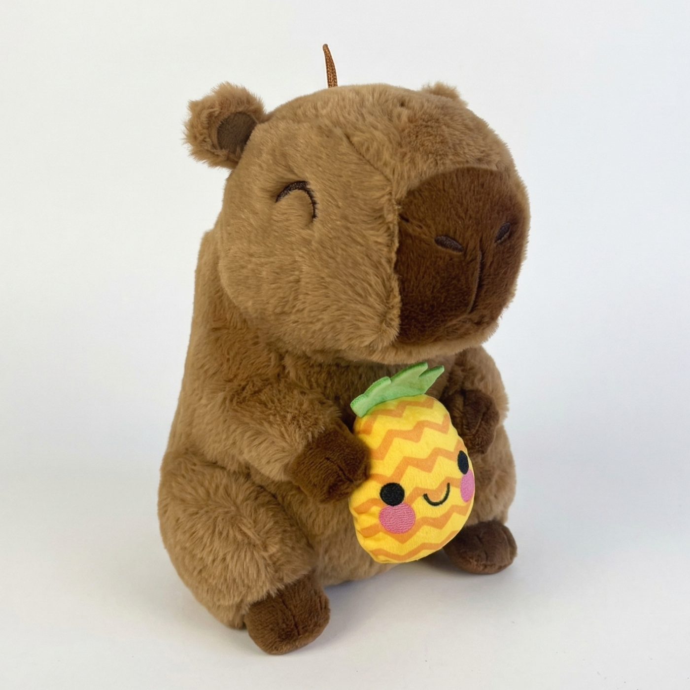 Peluche Capibara con Frutta 30cm - Morbido Pupazzo da Collezione