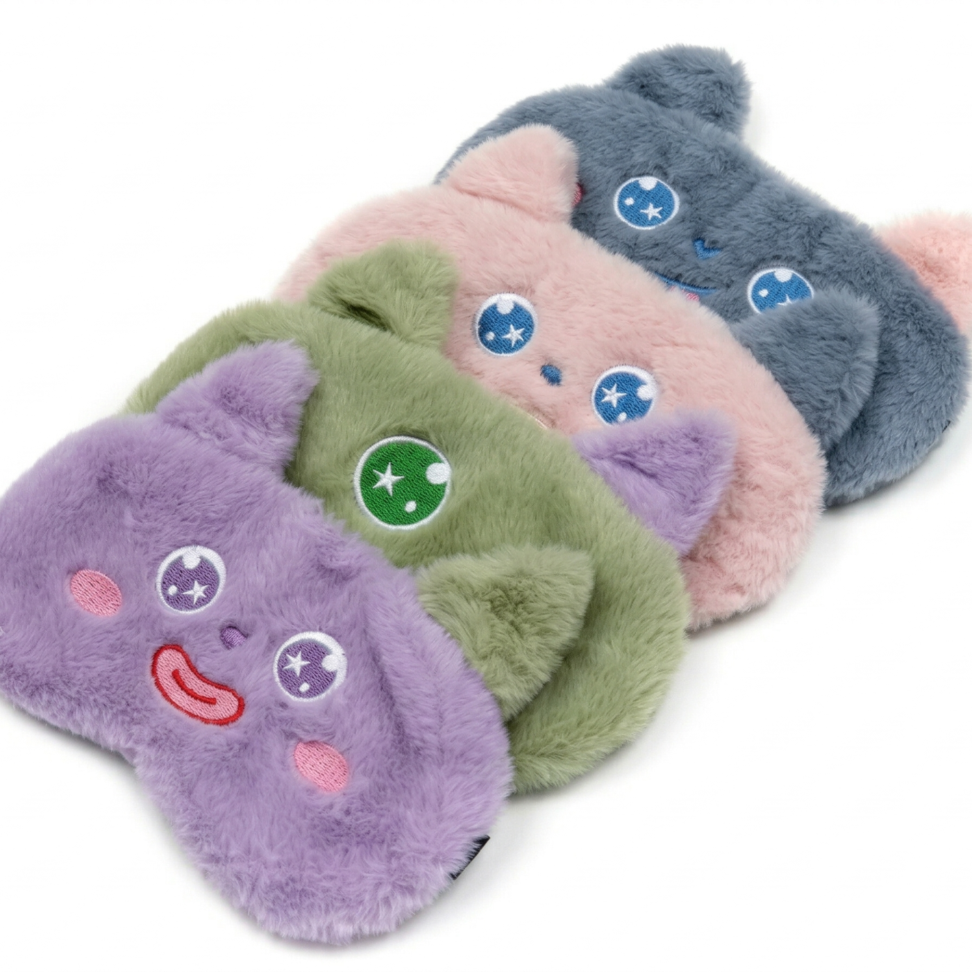 Mascherina per Occhi Notte Peluche Mostrino