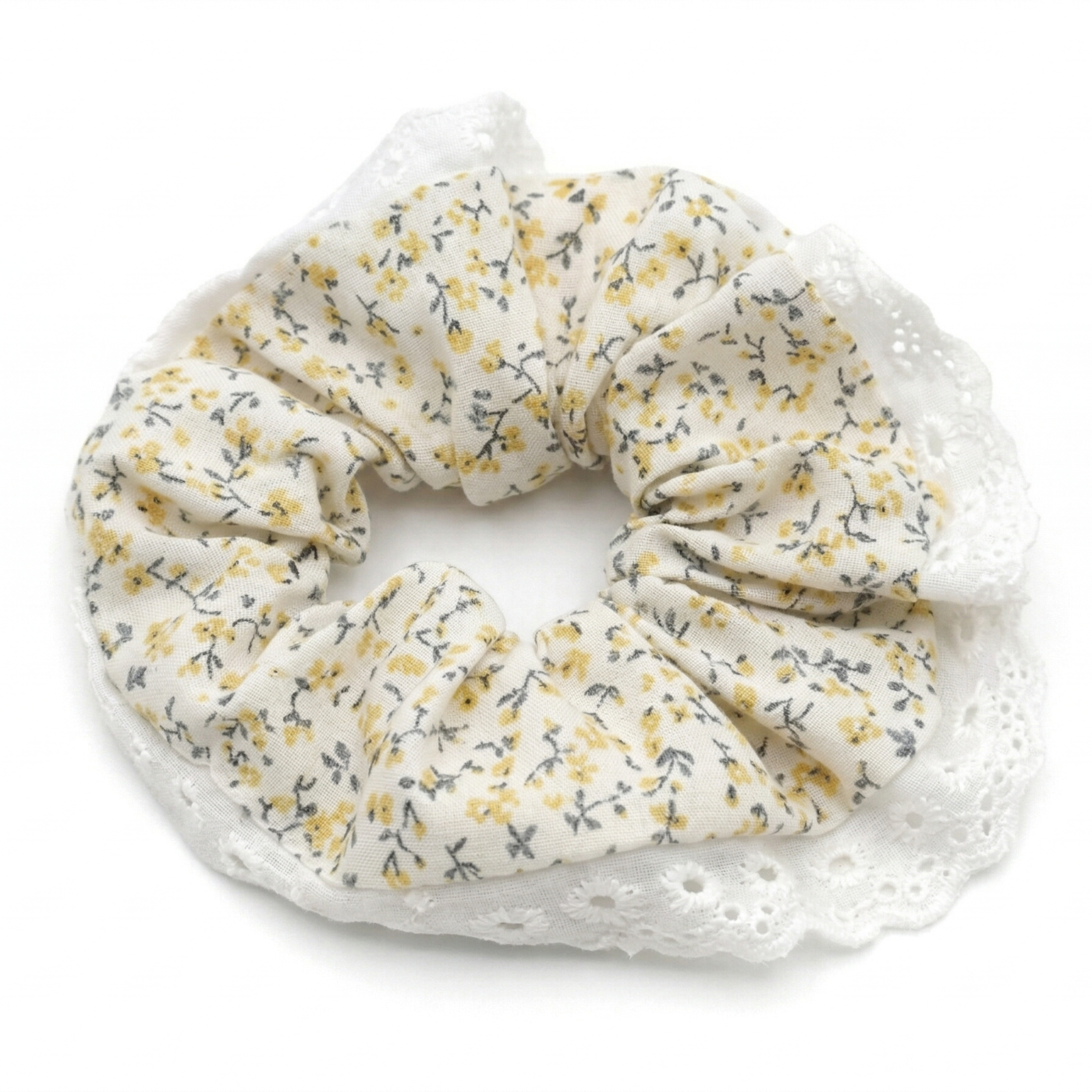 Elastico Scrunchie Fantasia a Fiori - Stile Vintage e Romantico