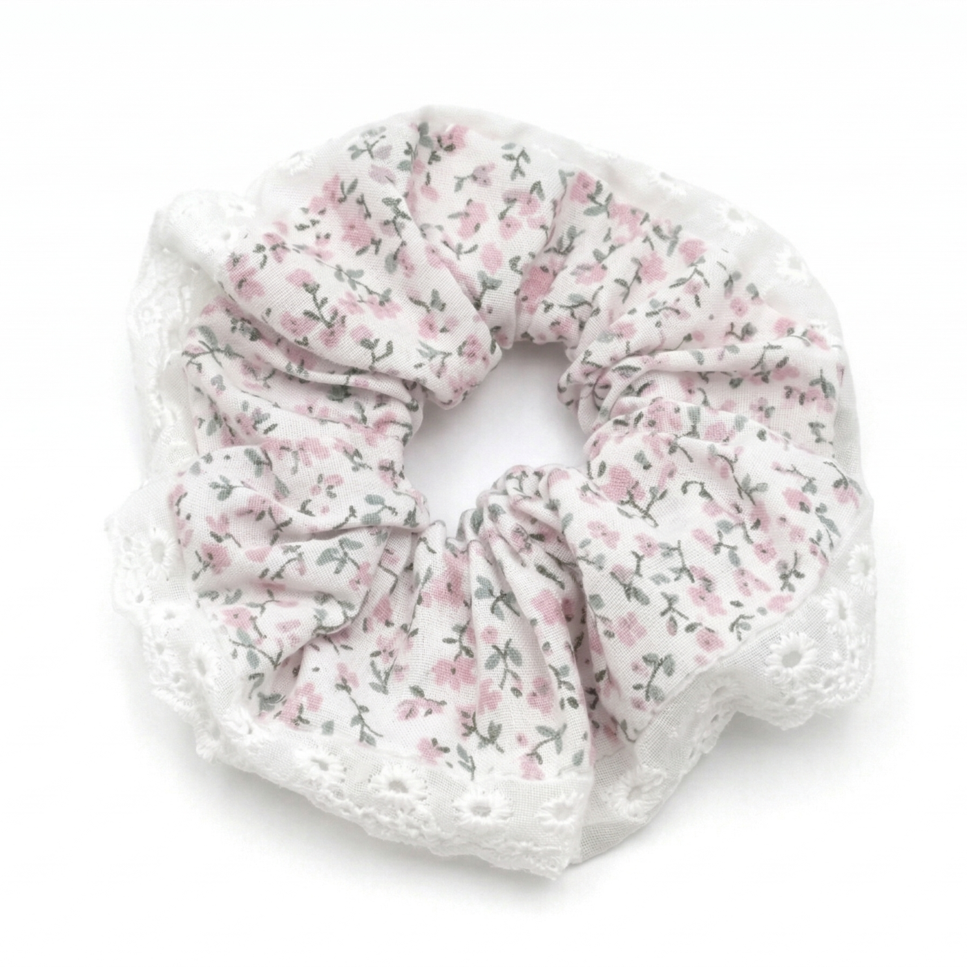 Elastico Scrunchie Fantasia a Fiori - Stile Vintage e Romantico