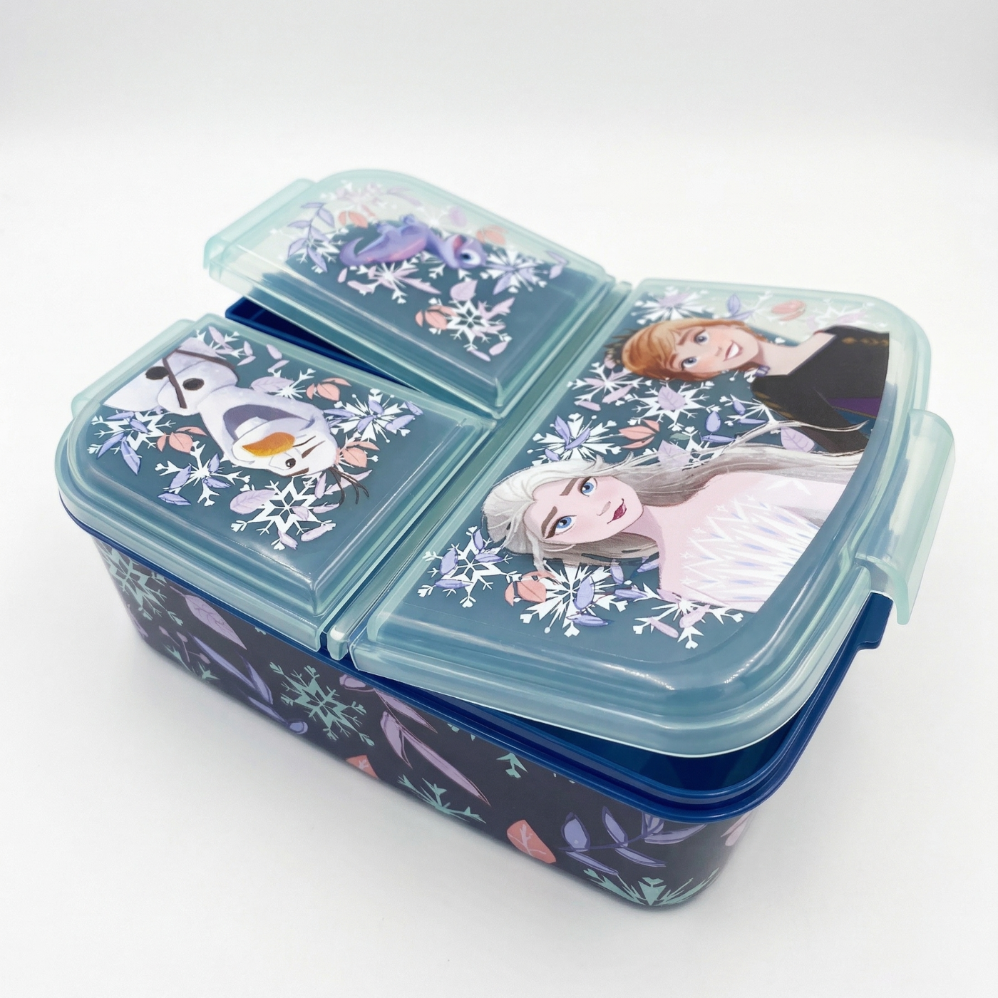 Bento Box Frozen con scomparti porta merenda 17x14x6 cm - vista frontale