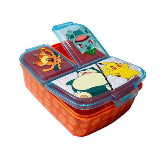 Bento Box Pokémon con scomparti porta merenda 17x19x7 cm - vista frontale