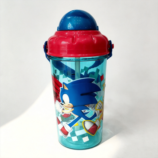 Borraccia Sonic 465ml con cannuccia e tracolla - vista frontale
