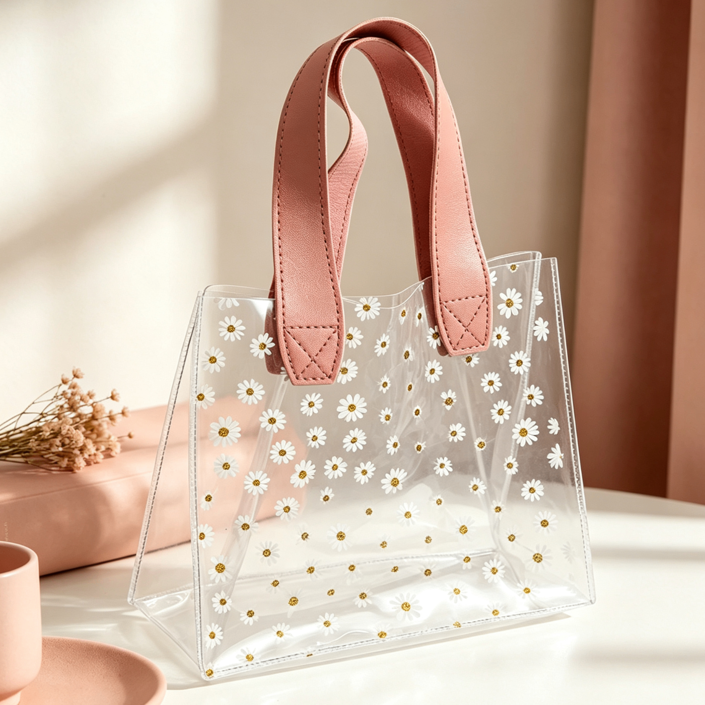 Organizer Trucco Impermeabile in PVC - Borsa Mare e Viaggio Trasparente