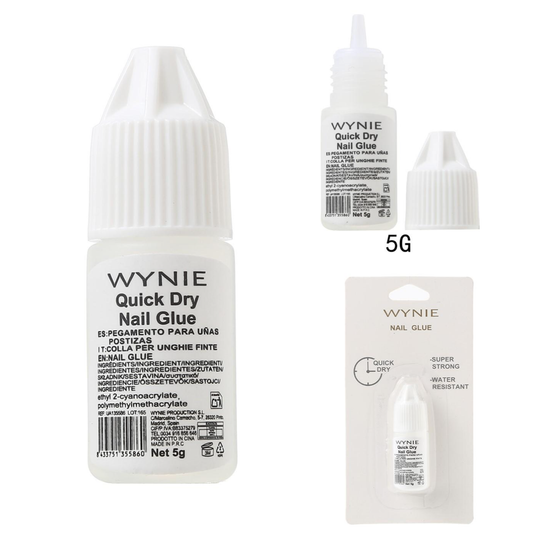 Colla per Unghie Finte Quick Dry 5g - Forte e Trasparente