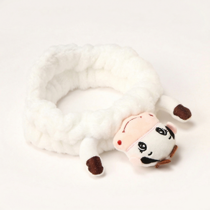 Fascia Trucco Animali Peluche - Morbida Spugna per Lavaggio Viso