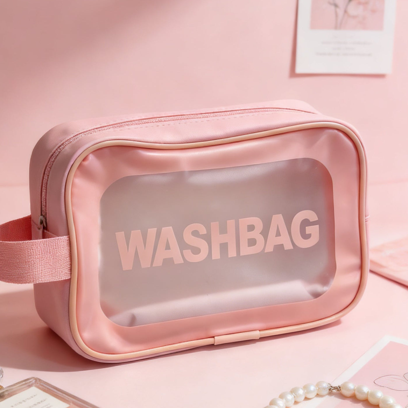 Beauty Case Trasparente Impermeabile - Borsa Trucchi da Viaggio