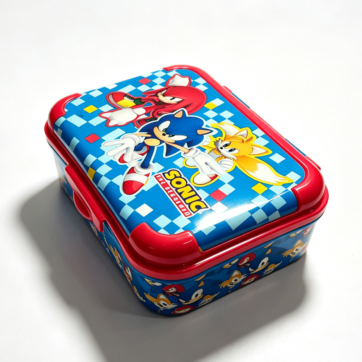 Portamerenda Sonic the Hedgehog scatola porta merenda scuola 16.5x12x6.5 cm - vista frontale