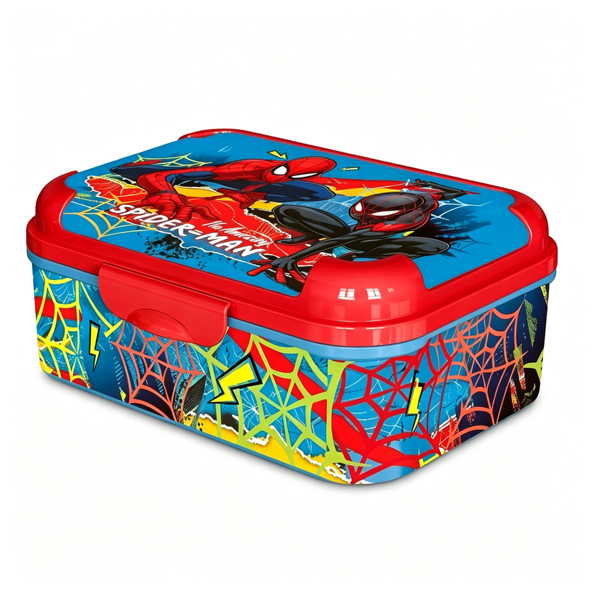 Portamerenda Spiderman scatola porta merenda scuola - vista frontale